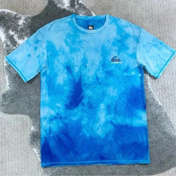 Quiksilver Tie Dye Surf Tee Rashguard - Picture 5 of 10